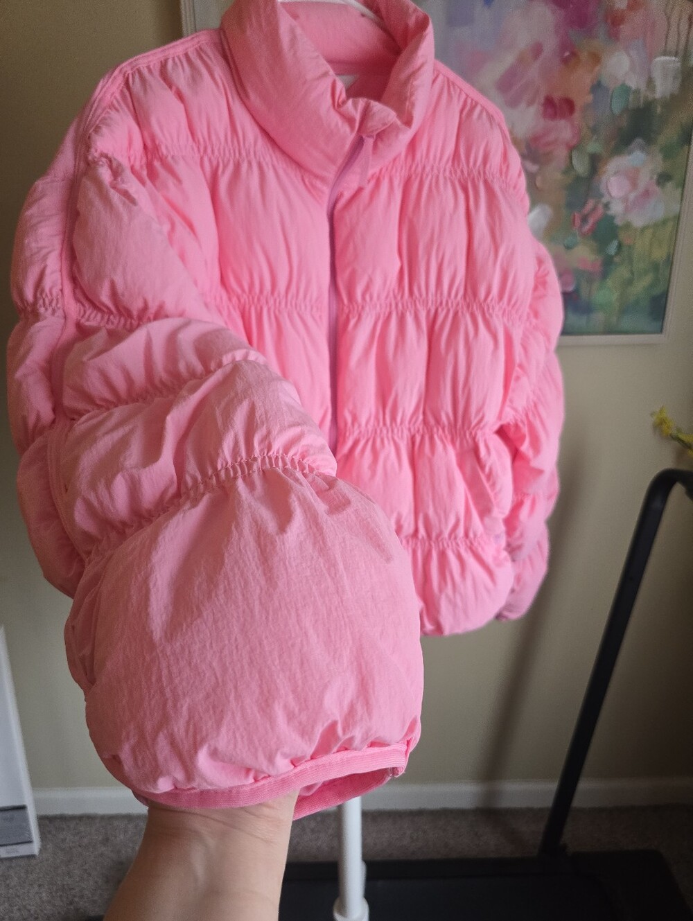 JoyLab Pink Oversized Puffer Jacket Coat Women’s Large NWT - Picture 8 of 13